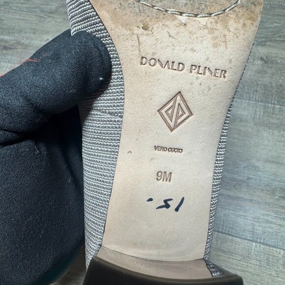 Donald Pliner Suzette Taupe Textile Pumps Women's Size 9 - Picture 5 of 7